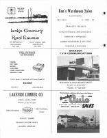 Lake Country Real Estate, Ron's Warehouse Sales, Bill Bursch Auto Body, Brandon TV & Communications, Lakeside Lumber, Douglas County 1981